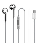 Type C Wired Earphones with 3.5mm Jack & Lightning Connector | In-Ear Earphones with HD Mic & Remote | Stereo Bass Headphones for Android, iPhone & Laptop