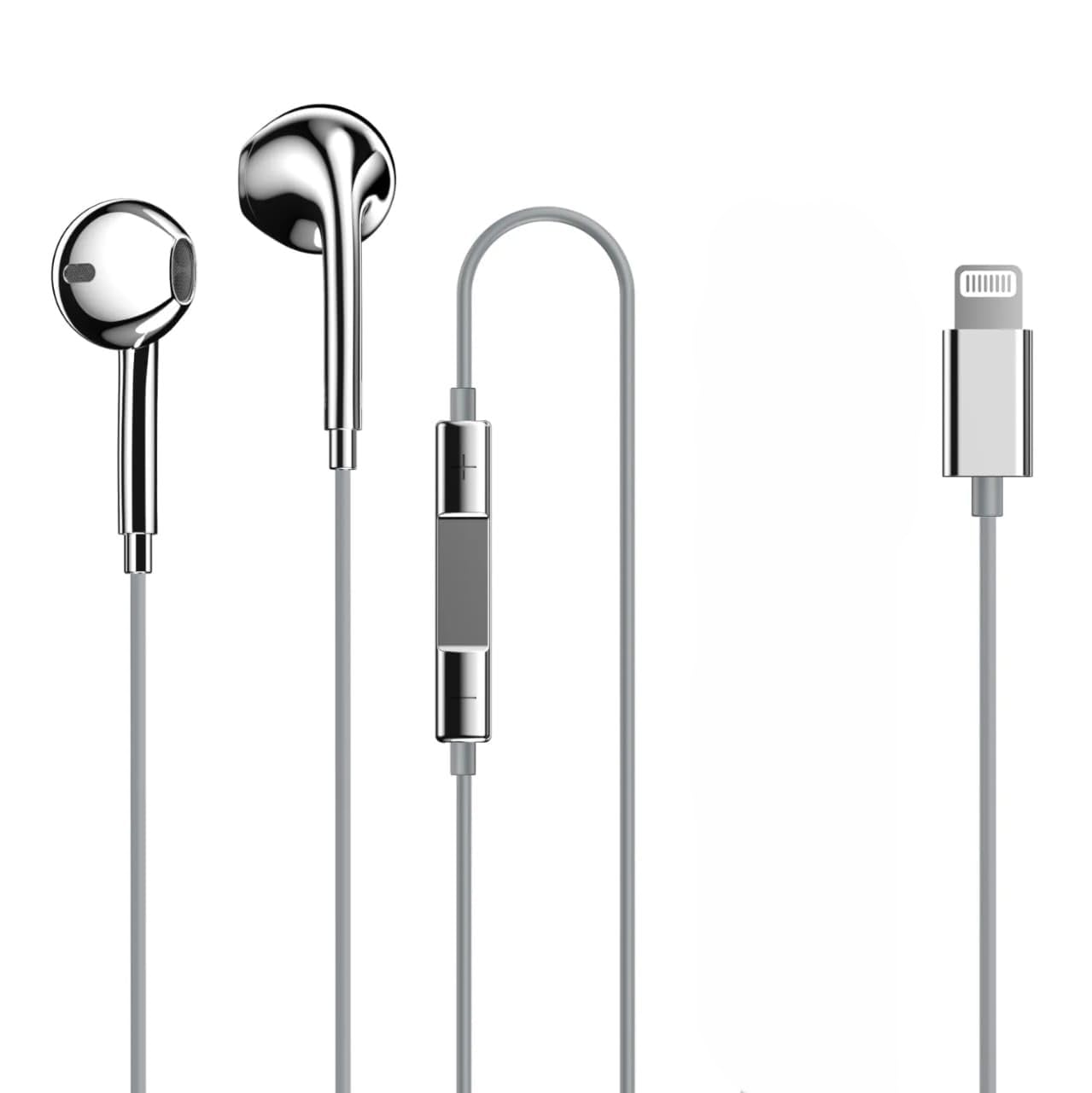 Type C Wired Earphones with 3.5mm Jack & Lightning Connector | In-Ear Earphones with HD Mic & Remote | Stereo Bass Headphones for Android, iPhone & Laptop